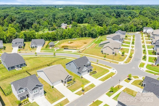 1302 Black Walnut St, Monroe, NC 28112 - aerial view of residential area with a heavily wooded area