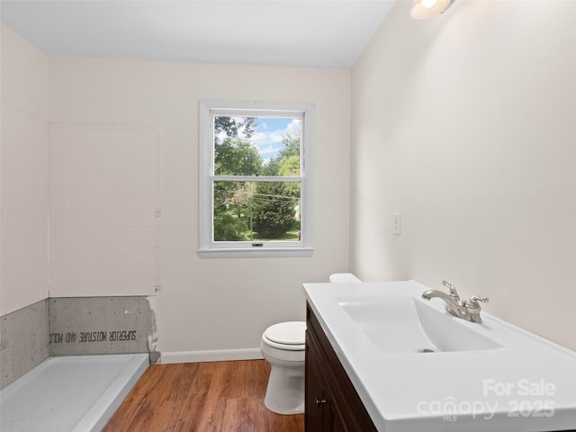 71 Auburn Park Dr, Waynesville, NC 28786 - full bath featuring vanity, wood finished floors, and a shower