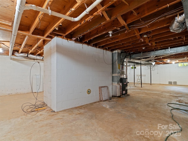 71 Auburn Park Dr, Waynesville, NC 28786 - unfinished basement featuring heating unit