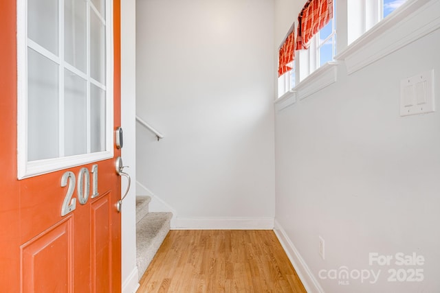 64 Foxden Dr Unit 201, Fletcher, NC 28732 - foyer featuring wood finished floors and stairway