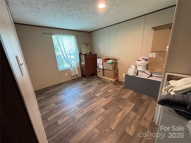 2877 Shannon St, Sharon, SC 29742 - bedroom with a textured ceiling and wood finished floors