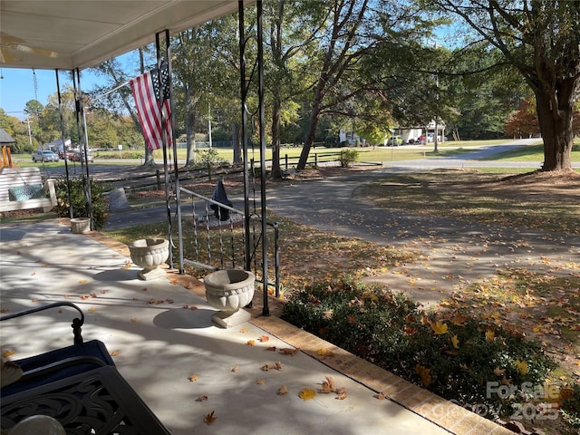 3403 Beaty Rd, Gastonia, NC 28056 - view of patio / terrace with view of scattered trees