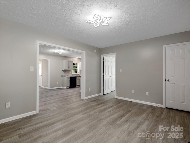 19 Cedar St, Canton, NC 28716 - unfurnished living room with light wood-style flooring and a textured ceiling