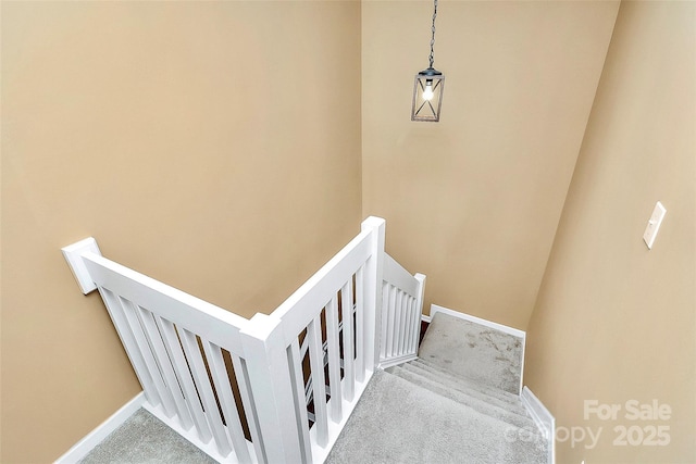 4580 Antelope Ln, Charlotte, NC 28269 - stairway with carpet and baseboards
