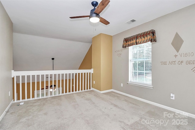 4580 Antelope Ln, Charlotte, NC 28269 - empty room with a ceiling fan and carpet flooring