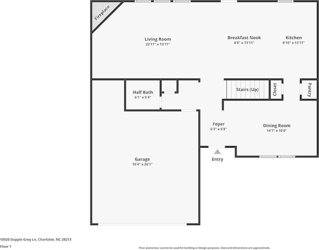 10920 Dapple Grey Ln, Charlotte, NC 28213 - view of floor plan / room layout