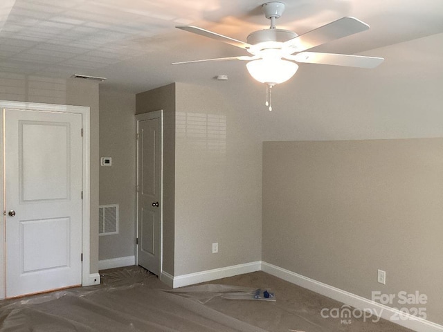 5126 Rocky River Crossing Rd, Harrisburg, NC 28075 - empty room with baseboards and a ceiling fan