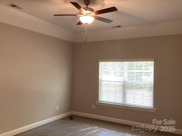 5126 Rocky River Crossing Rd, Harrisburg, NC 28075 - empty room with a ceiling fan and baseboards