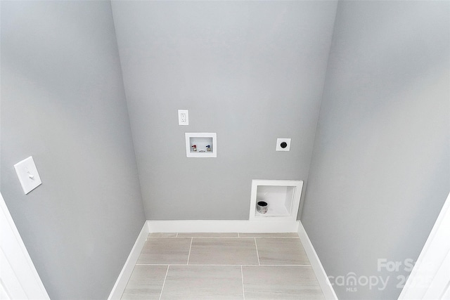 226 N Columbia Ave, Rock Hill, SC 29730 - laundry area with hookup for an electric dryer, washer hookup, and light marble finish flooring