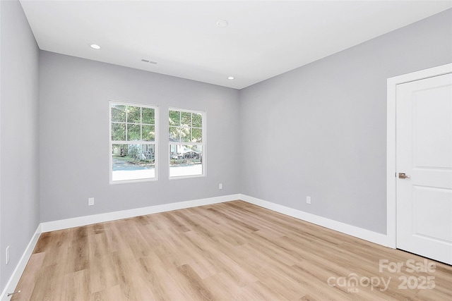 226 N Columbia Ave, Rock Hill, SC 29730 - unfurnished room featuring light wood-type flooring and recessed lighting