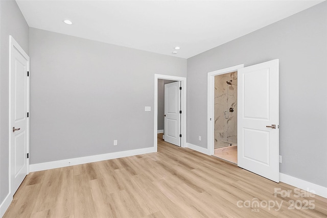 226 N Columbia Ave, Rock Hill, SC 29730 - unfurnished bedroom with light wood finished floors, recessed lighting, and connected bathroom