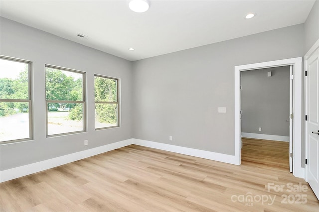 5516 Old York Rd, Rock Hill, SC 29732 - spare room featuring light wood-style floors and recessed lighting