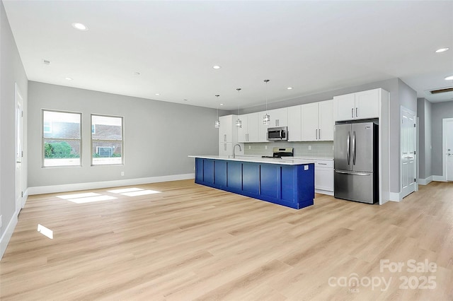 5516 Old York Rd, Rock Hill, SC 29732 - kitchen with appliances with stainless steel finishes, light countertops, white cabinetry, backsplash, and recessed lighting