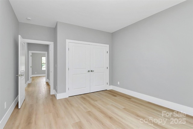 5516 Old York Rd, Rock Hill, SC 29732 - unfurnished bedroom featuring light wood-type flooring and a closet
