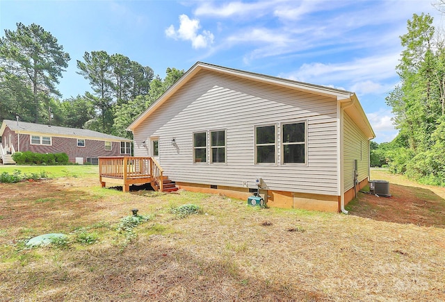 5516 Old York Rd, Rock Hill, SC 29732 - rear view of house featuring a deck and crawl space