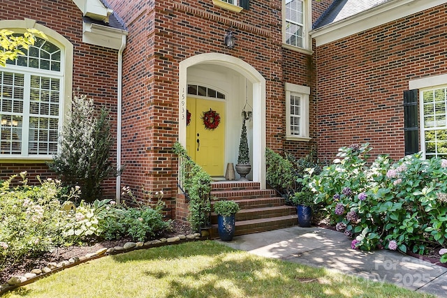 15933 Glen Miro Dr, Huntersville, NC 28078 - property entrance with brick siding