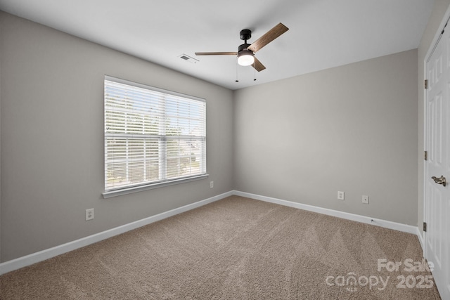 1504 Jekyll Ln, Waxhaw, NC 28173 - unfurnished room with a ceiling fan and carpet floors