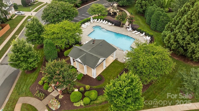 1504 Jekyll Ln, Waxhaw, NC 28173 - bird's eye view of a pool area