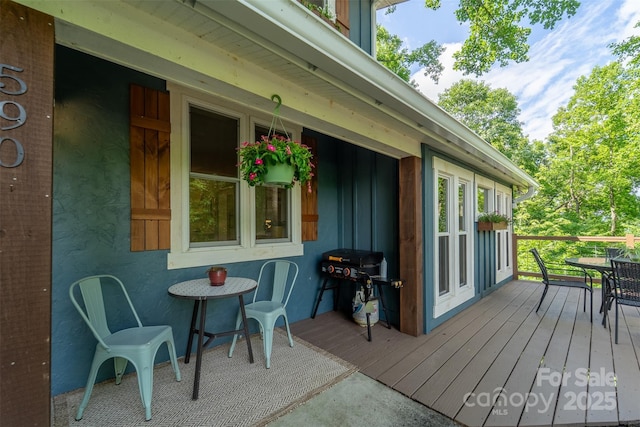 590 Claude Cook Rd, Sylva, NC 28779 - wooden deck with area for grilling