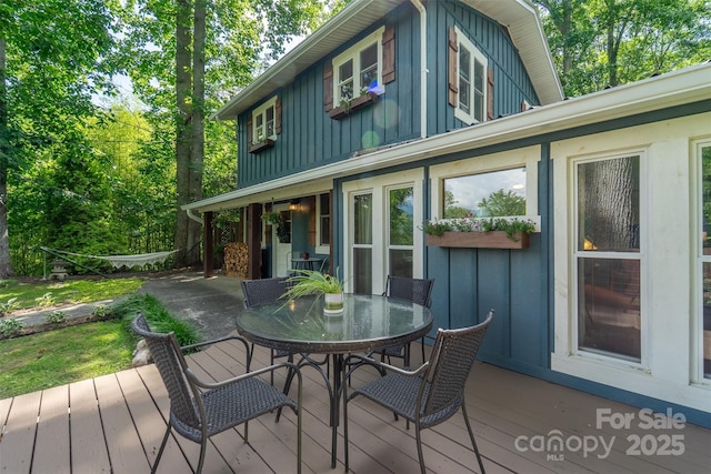 590 Claude Cook Rd, Sylva, NC 28779 - deck featuring outdoor dining area