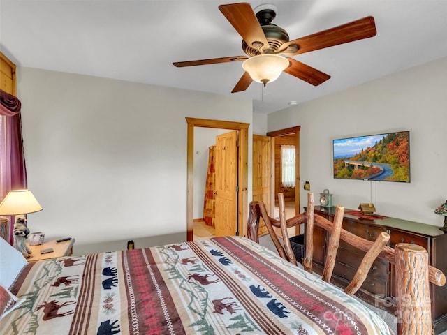 1064 Point Of View Dr, Waynesville, NC 28785 - bedroom featuring ceiling fan