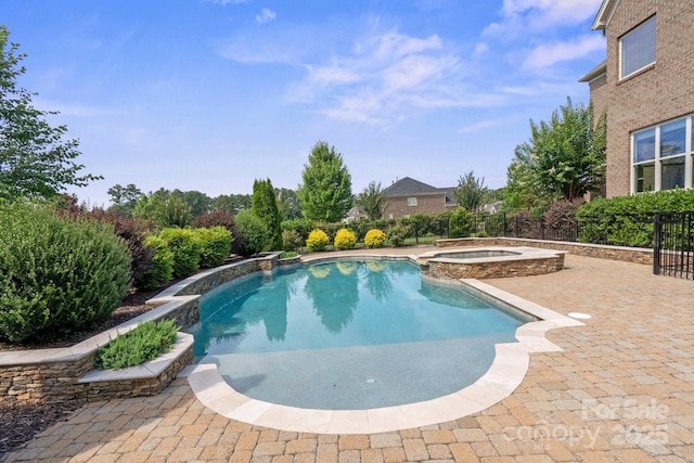 805 Hidden Pond Ln, Waxhaw, NC 28173 - view of pool featuring a patio area and a pool with connected hot tub