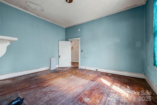 108 Walker St, Chester, SC 29706 - unfurnished room featuring hardwood / wood-style flooring and ornamental molding