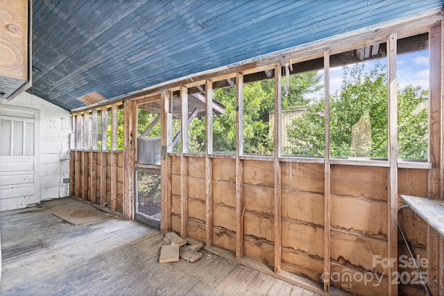 108 Walker St, Chester, SC 29706 - unfurnished sunroom with vaulted ceiling