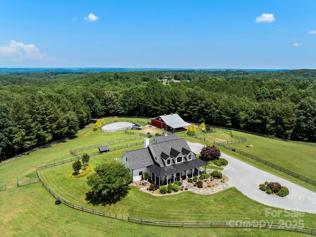 724 Moore Rd, Tryon, NC 28782 - overview of rural landscape with a heavily wooded area