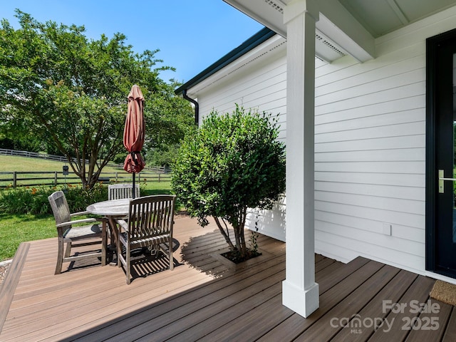 724 Moore Rd, Tryon, NC 28782 - deck with outdoor dining area