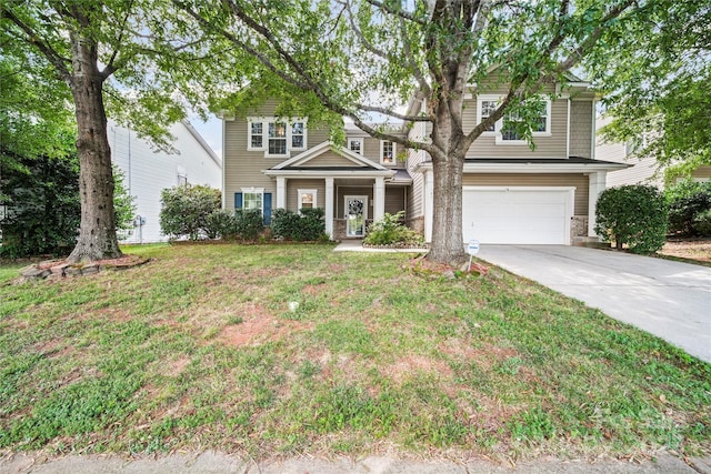 10420 Glenburn Ln, Charlotte, NC 28278 - view of front of house with an attached garage, driveway, and a front lawn