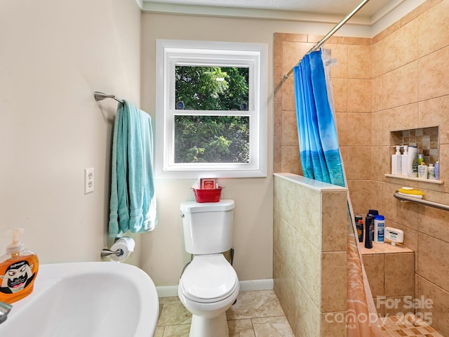 85 Pine Ridge Rd, Mars Hill, NC 28754 - full bath with a tile shower and tile patterned flooring