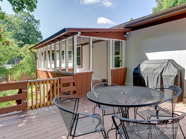 85 Pine Ridge Rd, Mars Hill, NC 28754 - deck featuring outdoor dining area and a grill