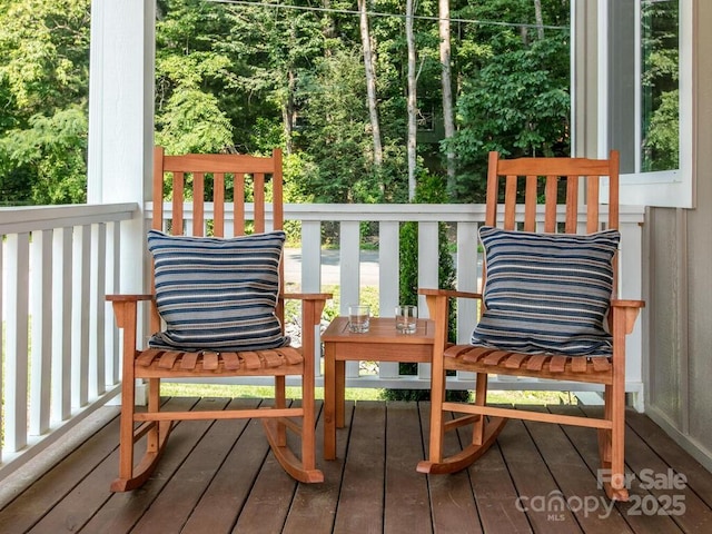 508 S Oconeechee Ave Unit 1, Black Mountain, NC 28711 - view of wooden deck