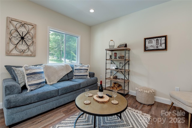 508 S Oconeechee Ave Unit 1, Black Mountain, NC 28711 - living area with wood finished floors and recessed lighting