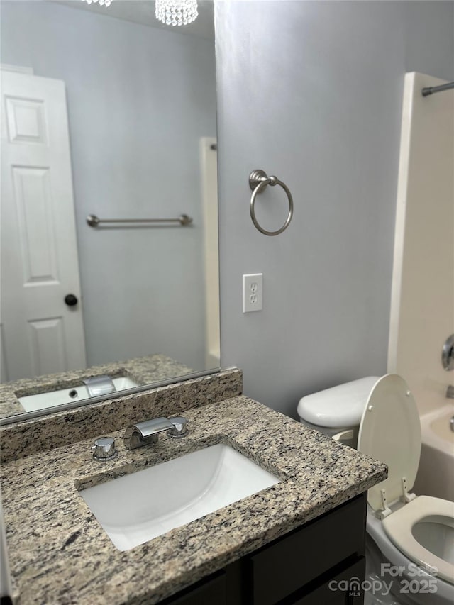 630 Springhouse Pl, Clover, SC 29710 - bathroom with toilet and vanity