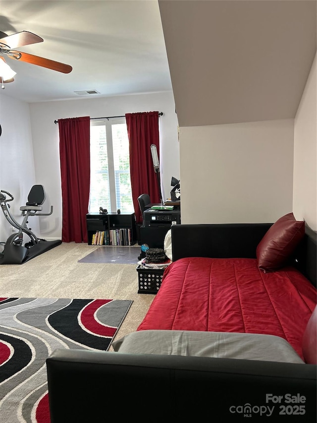 630 Springhouse Pl, Clover, SC 29710 - bedroom with carpet and ceiling fan