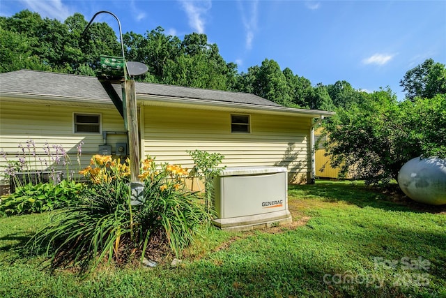 4720 Brevard Rd, Horse Shoe, NC 28742 - exterior view of a power unit and a downspout