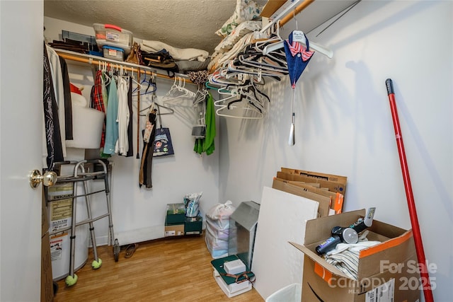 4720 Brevard Rd, Horse Shoe, NC 28742 - walk in closet with wood finished floors