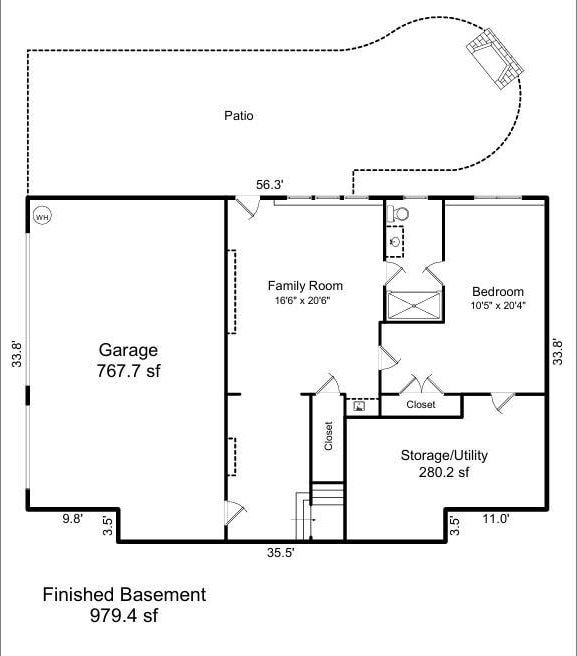 9012 Arrington Manor Pl, Charlotte, NC 28277 - view of property floor plan