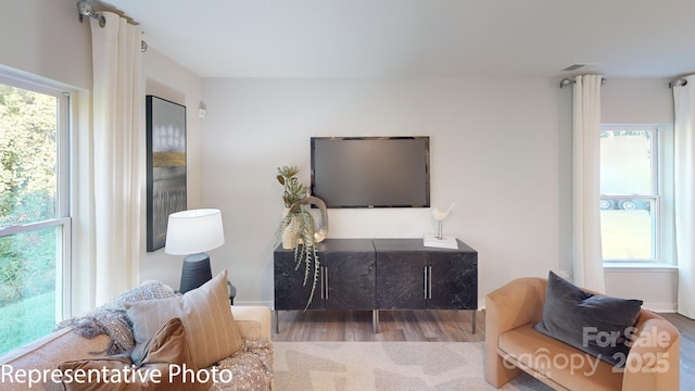 1053 20th Avenue Loop SE, Hickory, NC 28602 - living room with wood finished floors and baseboards