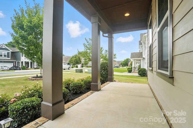2006 Paddington Dr, Indian Trail, NC 28079 - porch featuring a residential view and a lawn