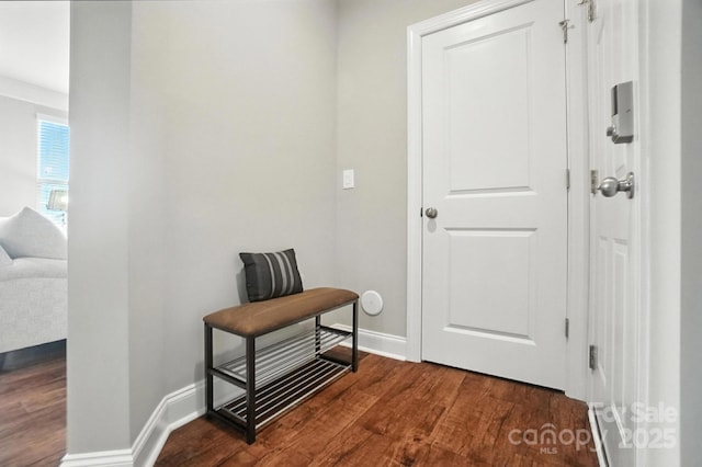 2006 Paddington Dr, Indian Trail, NC 28079 - hall with dark wood-style floors and baseboards