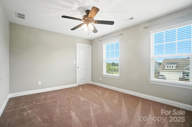 2006 Paddington Dr, Indian Trail, NC 28079 - carpeted empty room featuring baseboards and ceiling fan