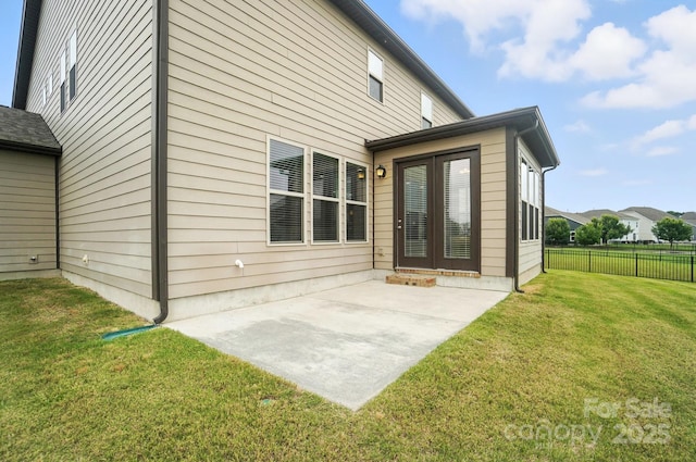 2006 Paddington Dr, Indian Trail, NC 28079 - rear view of property featuring a patio area and french doors