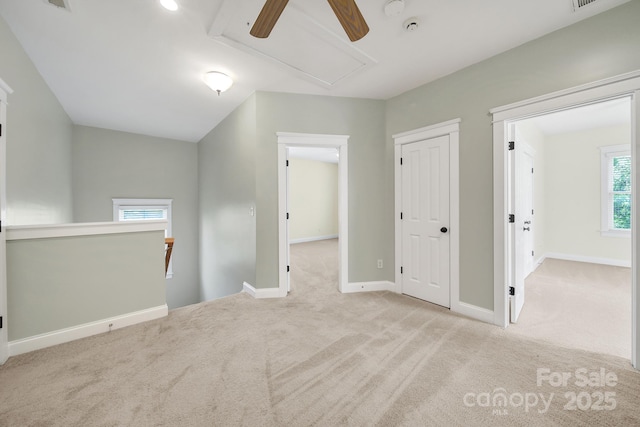1855 Second Baxter Xing, Fort Mill, SC 29708 - carpeted empty room featuring attic access, ceiling fan, and a smoke detector
