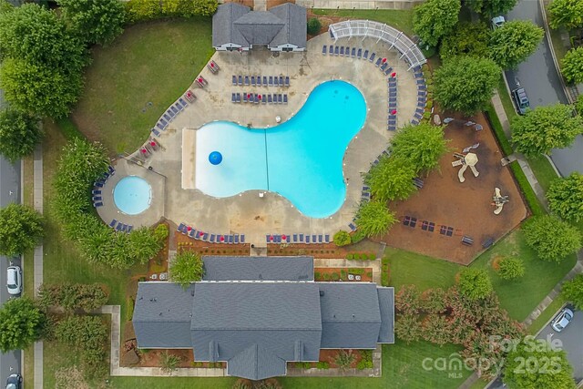 1855 Second Baxter Xing, Fort Mill, SC 29708 - drone / aerial view of a pool area