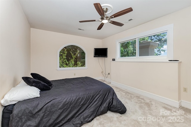 5 Hidden Cove Ln, Clover, SC 29710 - carpeted bedroom with baseboards and a ceiling fan