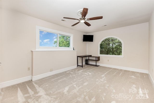 5 Hidden Cove Ln, Clover, SC 29710 - carpeted spare room with baseboards and ceiling fan