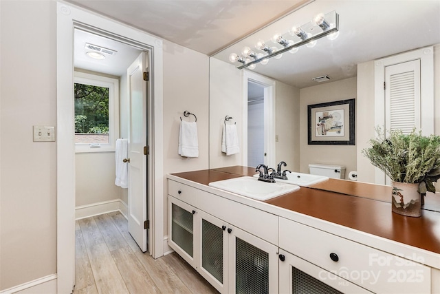 5 Hidden Cove Ln, Clover, SC 29710 - bathroom featuring wood finished floors and vanity